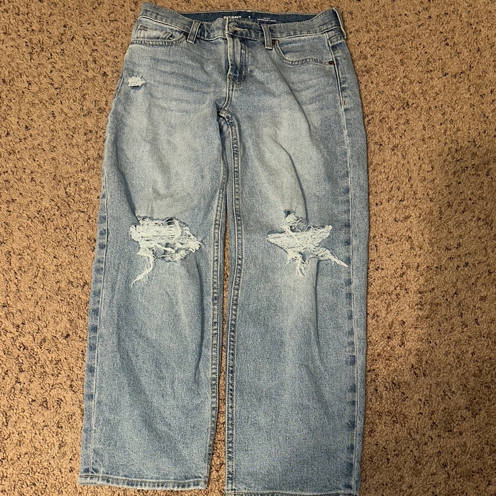 Old Navy Light Blue Boyfriend Jeans